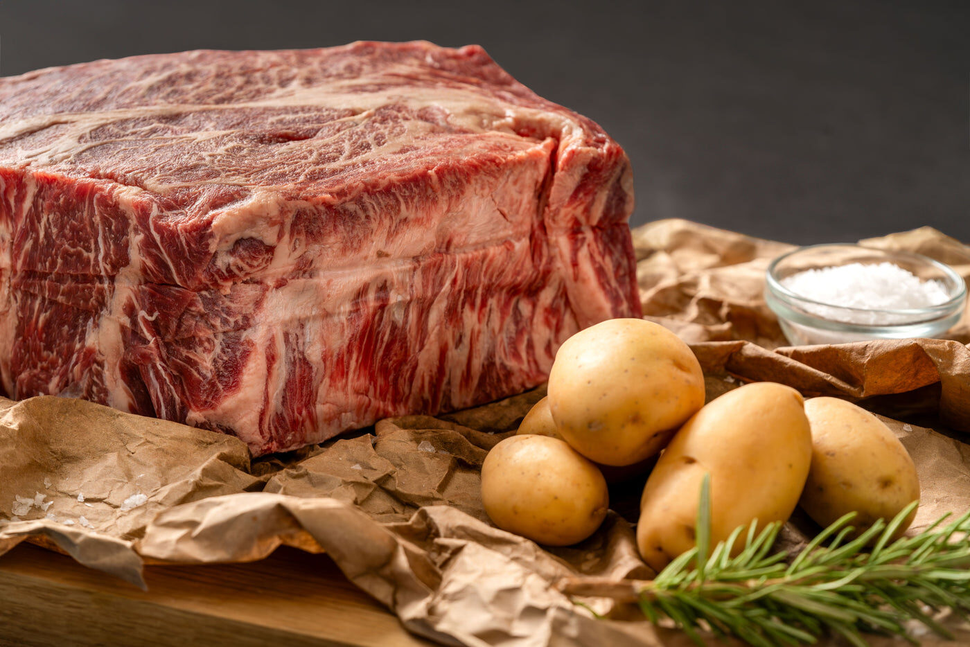 American Wagyu marbling