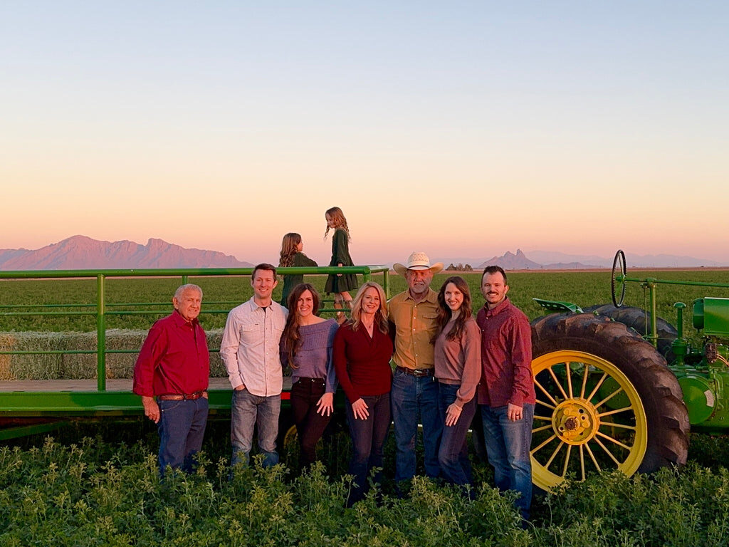 The Smith family at Family Roots Farm