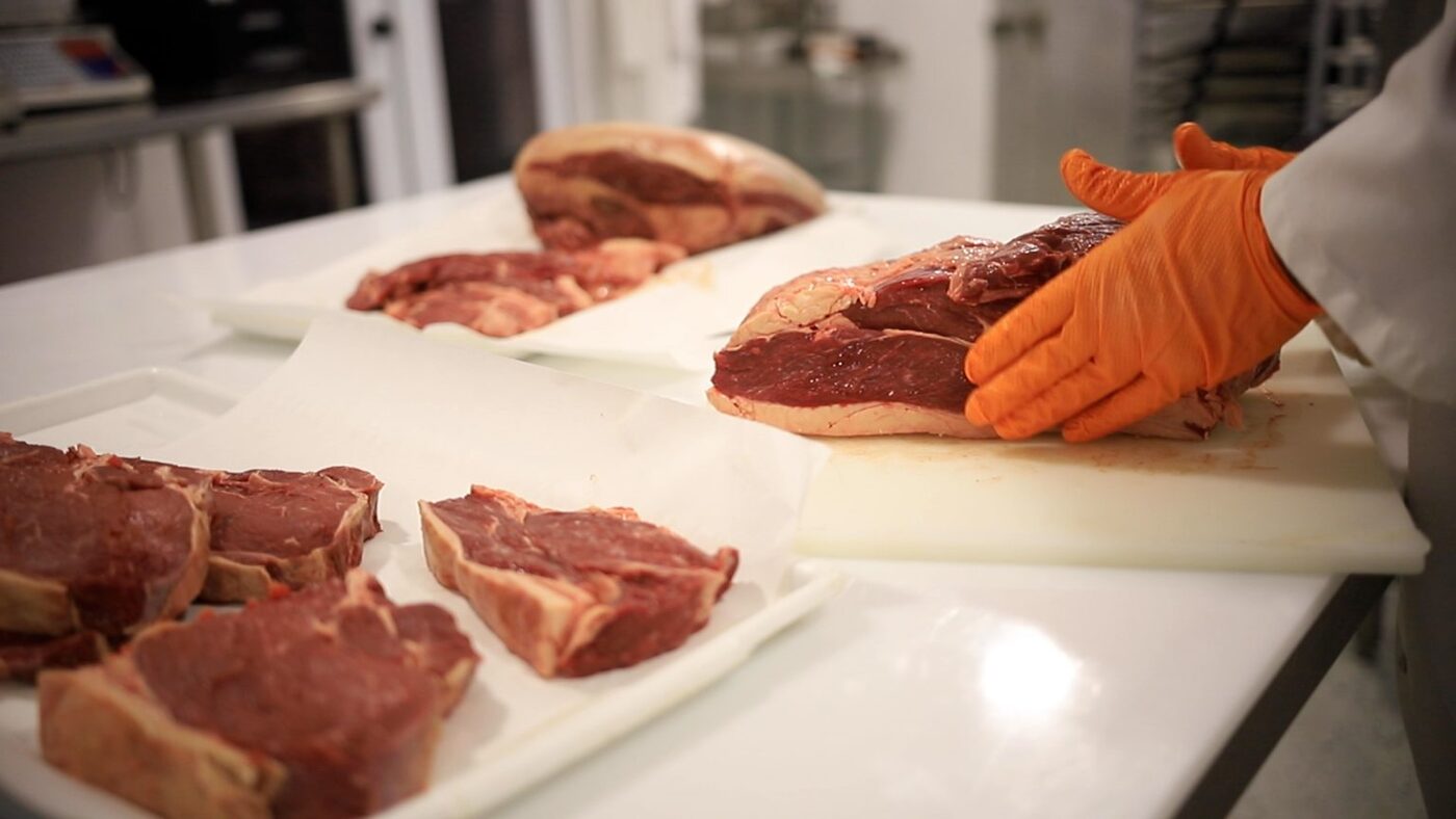 Beef cut for the case